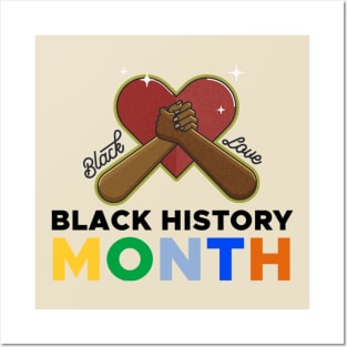 Black history month t-shirt Posters and Art